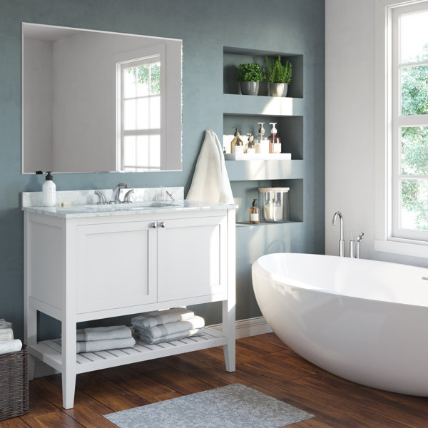 Beachcrest Home Galveston 42" Single Bathroom Vanity Base Only